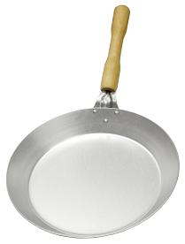 Aluminium frying pan wooden handle